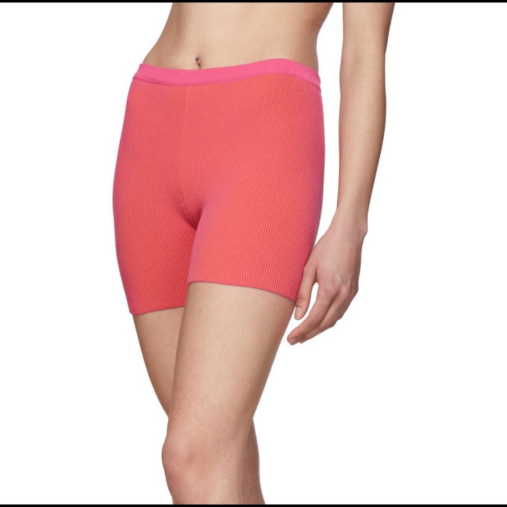 Jacquemus Pink and Orange Arancia Biker Shorts